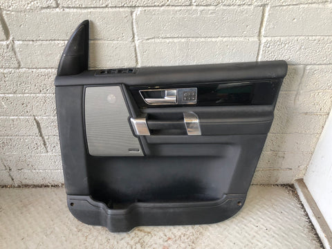 Discovery 4 Door Cards Black Set of 4 Silver Trim Land Rover 2009 to 2013 J23096