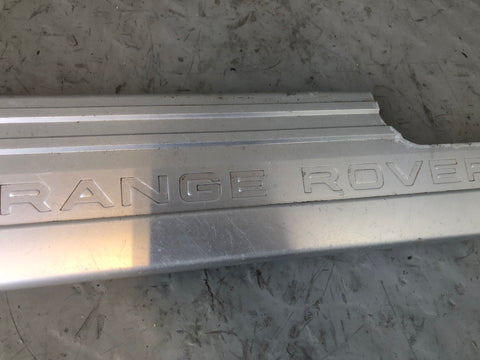 Range Rover L322 Kick Plates Full Set of 4 Aluminium Black 2002 to 2013 D01076