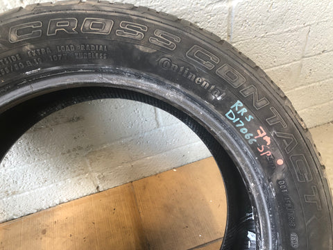 Continental Part Worn Tyre 255/50ZR19 7mm Tread 255 50 19 D17066SP