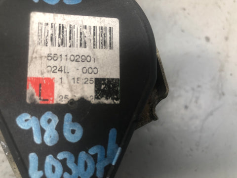 Porsche Boxster 986 Seat Belt Near Side Left in Black 1999 to 2004