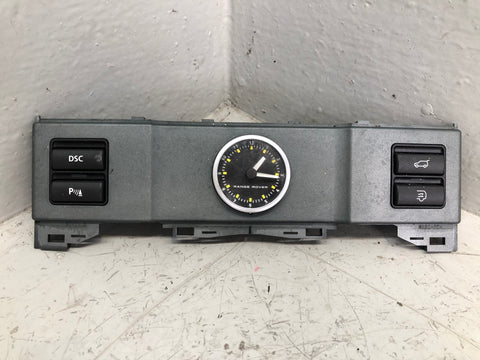 Range Rover L322 Clock Tailgate Release DSC and PDC Controls P7H42-13D734-CA