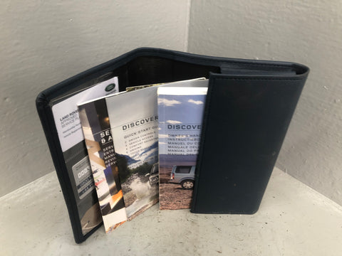 Discovery 4 Handbook User Manual in Wallet Land Rover 2014 to 2016 K18066