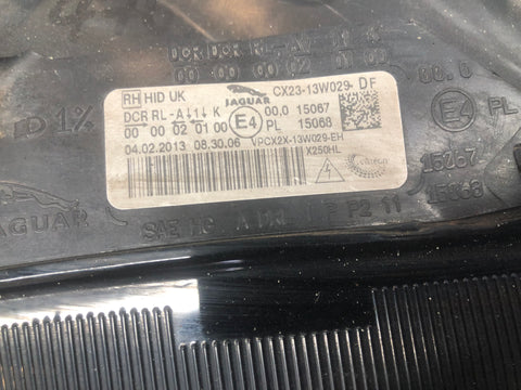 Jaguar XF Headlight Xenon Off Side Right Facelift X250 CX23-13W029-DF