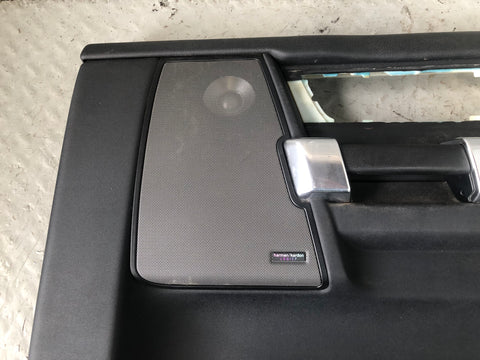 Discovery 4 Door Cards Black Set of 4 Silver Trim Land Rover 2009 to 2013 D27056