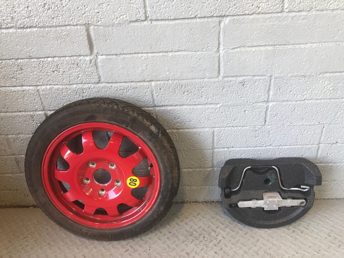 Porsche Boxster 986 17” Space Saver Spare Wheel with Jack Tool Kit 1996 to 2004