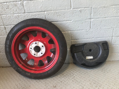 Porsche Boxster 986 17” Space Saver Spare Wheel with Jack Tool Kit 1996 to 2004