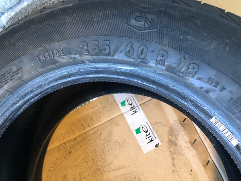 General Grabber GT Part Worn Tyre 255 60 18 5mm Tread 255 60R 18 J14096C