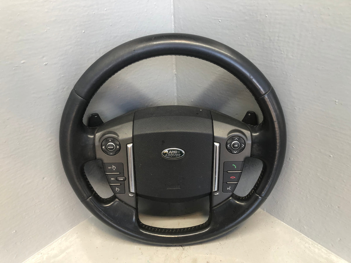 Discovery 4 Steering Wheel Leather Black Land Rover 2013 to 2016 K18066
