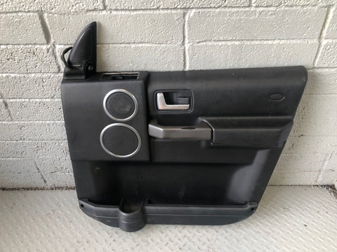 Discovery 3 Door Cards Black Set of 4 Grey Trim Land Rover 2004 to 2009 J17076