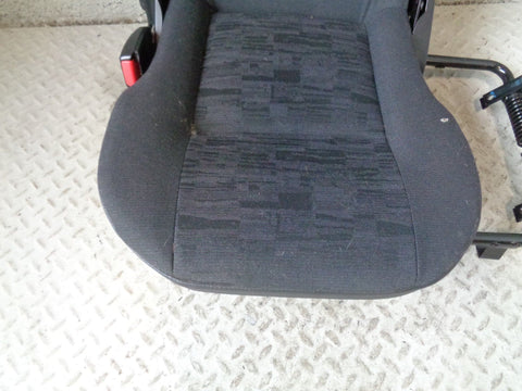 Discovery 2 Dickie Seats Pair Black / Grey Cloth 3rd Row Land Rover 1998 to 2004