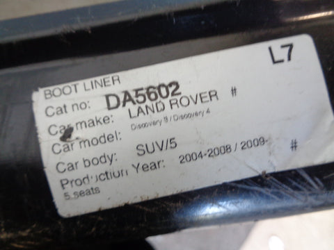 Discovery 3 / 4 Loadspace Boot Liner Floor Mat Britpart Land Rover D02055A