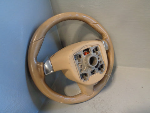 Porsche Cayenne 958.1 92A Steering Wheel Tiptronic in Beige Leather 2011 to 2014