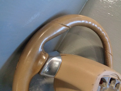 Porsche Cayenne 958.1 92A Steering Wheel Tiptronic in Beige Leather 2011 to 2014