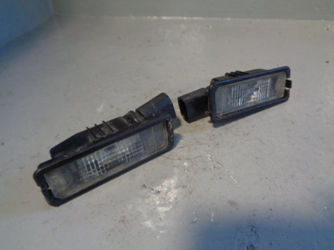 Porsche Cayenne 958 92A Number Plate Light Rear Pair Of 2011 to 2018