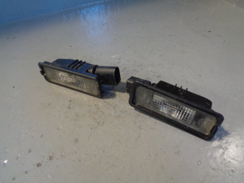 Porsche Cayenne 958 92A Number Plate Light Rear Pair Of 2011 to 2018