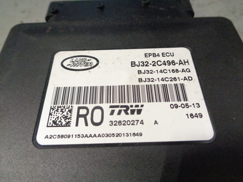 Range Rover Evoque Electric Parking Handbrake Module BJ32-2C491-AB 2011 to 2018