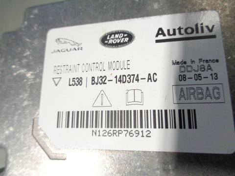 Range Rover Evoque SRS Airbag Module BJ32-14D374-AC L538 2011 to 2018