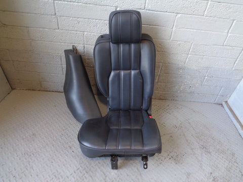 Range Rover L322 Leather Seats Black Heated Facelift 2010 to 2013 L24045