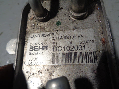 Range Rover L405 Diesel Fuel Cooler 3.0 TDV6 CPLA-9N103-AA 2013 to 2017