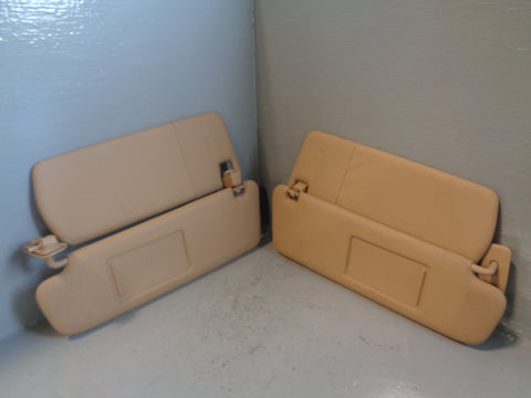 Porsche Cayenne 958 92A Sun Visors Pair in Beige Illuminated 2011 to 2018