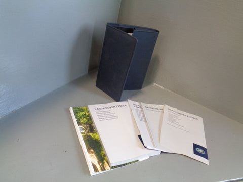 Range Rover Evoque Handbook User Manual in Wallet L538 2011 to 2018