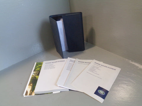 Range Rover Evoque Handbook User Manual in Wallet L538 2011 to 2018