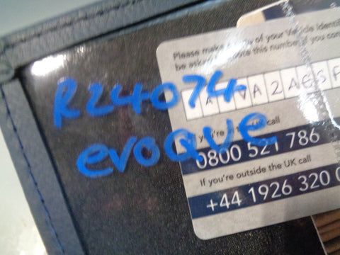 Range Rover Evoque Handbook User Manual in Wallet L538 2011 to 2018