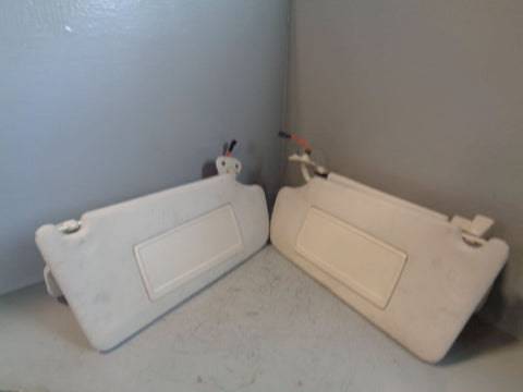 Range Rover L322 Sun Visors Mirrors and Lights Ivory 2005 to 2013 L18094