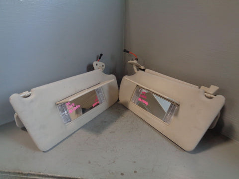 Range Rover L322 Sun Visors Mirrors and Lights Ivory 2005 to 2013 L18094
