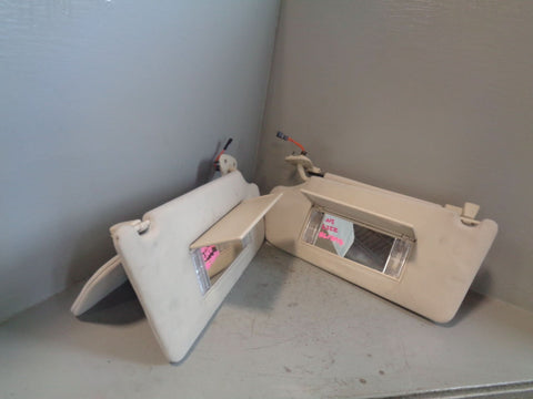 Range Rover L322 Sun Visors Mirrors and Lights Ivory 2005 to 2013 L18094