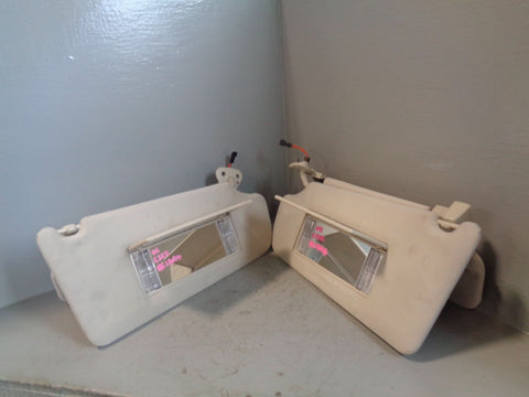Range Rover L322 Sun Visors Mirrors and Lights Ivory 2005 to 2013 L18094