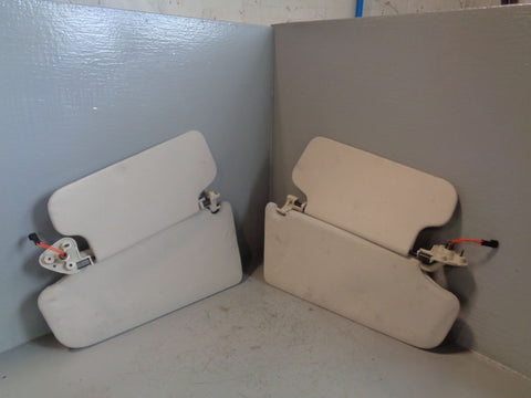 Range Rover L322 Sun Visors Mirrors and Lights Ivory 2005 to 2013 L18094