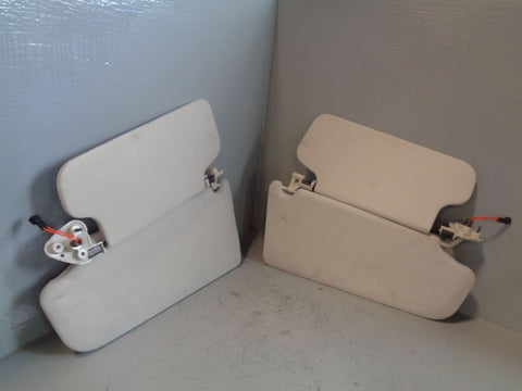 Range Rover L322 Sun Visors Mirrors and Lights Ivory 2005 to 2013 L18094