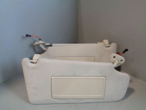 Range Rover L322 Sun Visors Mirrors and Lights Ivory 2005 to 2013 L18094