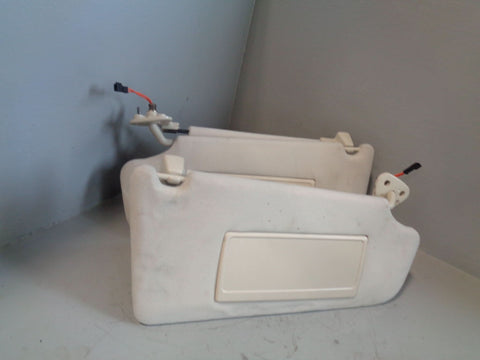 Range Rover L322 Sun Visors Mirrors and Lights Ivory 2005 to 2013 L18094