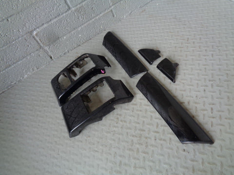 Range Rover L322 6 Piece Trim Dashboard Finisher Kit in Piano Gloss Black H04054