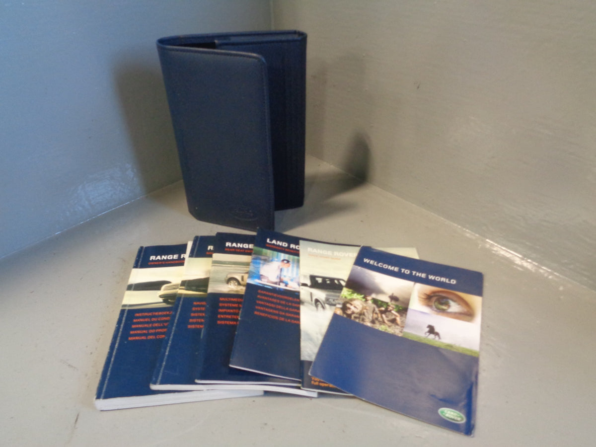 Range Rover Handbook Manual User Guides in Wallet L322 Facelift R01045