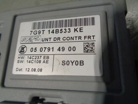 Freelander 2 Door Control Module Near Side Front 7G9T 14B533 KE 2006 to 2011