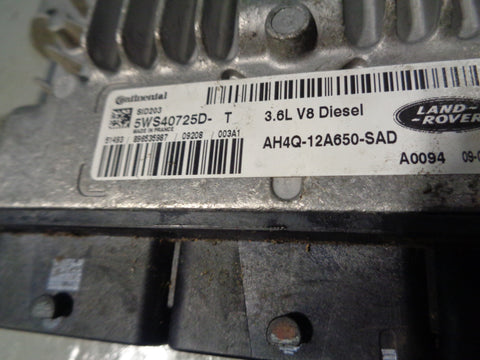 Range Rover Sport / L322 Engine ECU AH4Q-12A650-SAD 3.6 TDV8 2009 to 2013 L320