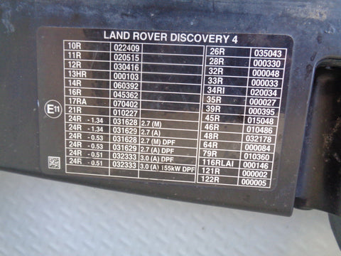 Discovery 4 Slam Panel Front End Carrier Land Rover 2009 to 2016