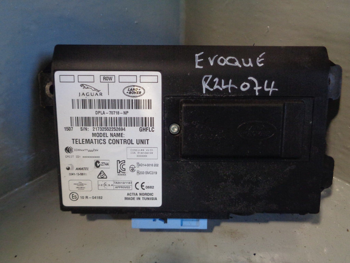 Telematic Range Rover Range Rover Evoque Telematics Control Module DPLA-70718-NP 2011 to 201 ...