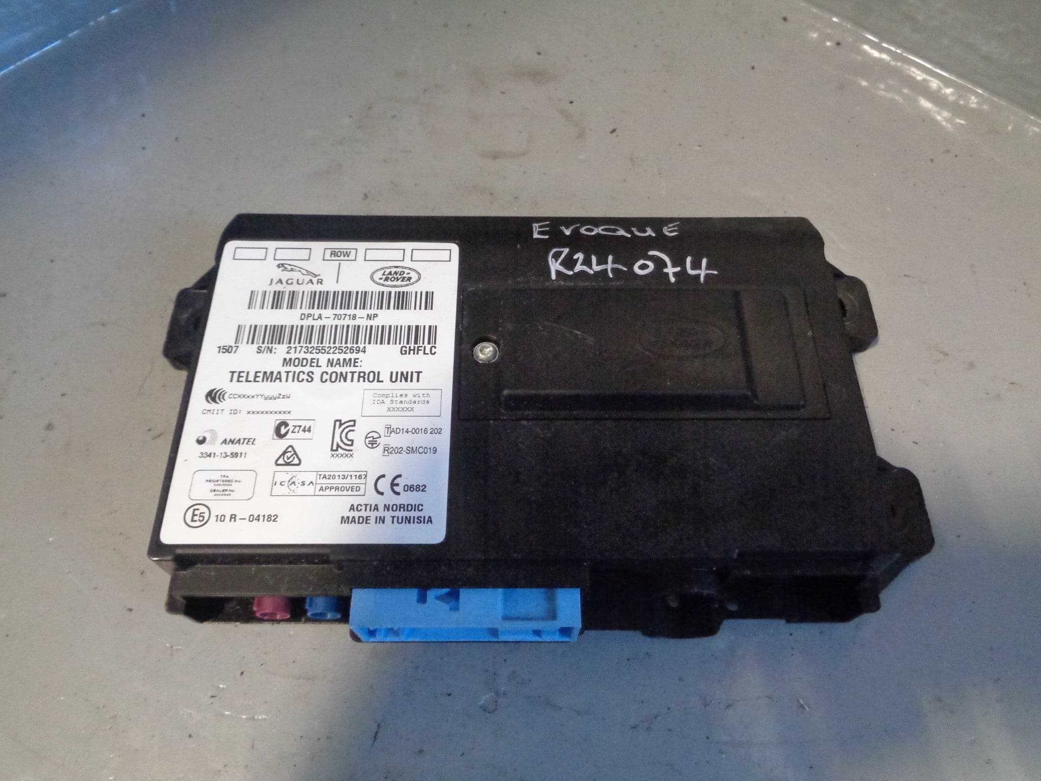 Telematic Range Rover Range Rover Evoque Telematics Control Module DPLA-70718-NP 2011 to 201 ...