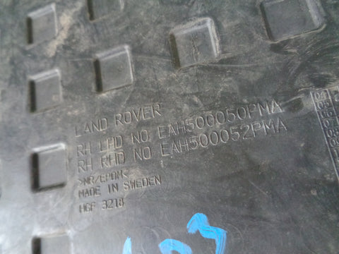 Discovery 3 Floor Mats Rubber Heavy Duty 2004 to 2009 Land Rover K07045