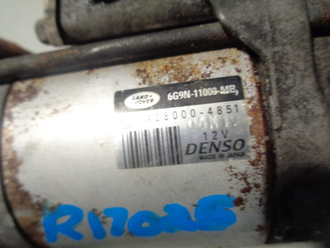 Freelander 2 Starter Motor 2.2 TD4 Land Rover 6G9N-1000-MB 2006 to 2011