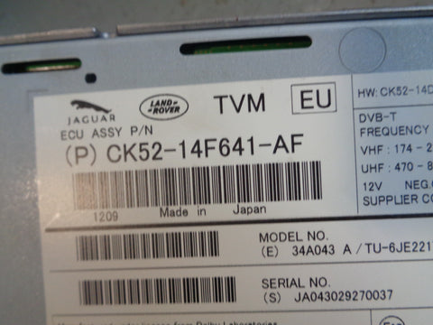 Range Rover Sport TV Tuner Control Module Unit CK52-14F641-AF 2009 to 2013