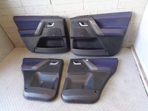 Freelander 2 Door Cards Set of 4 in Blue Cloth Land Rover 2006 to 2011 R06055