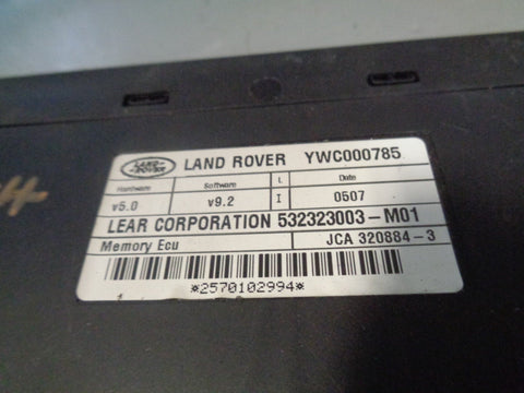 Electric Seat Module ECU Front YWC000785 L320 Discovery 3 Range Rover Sport
