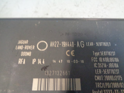 Discovery 4 Keyless Control Module AH22-19H440-AG Land Rover 2009 to 2013