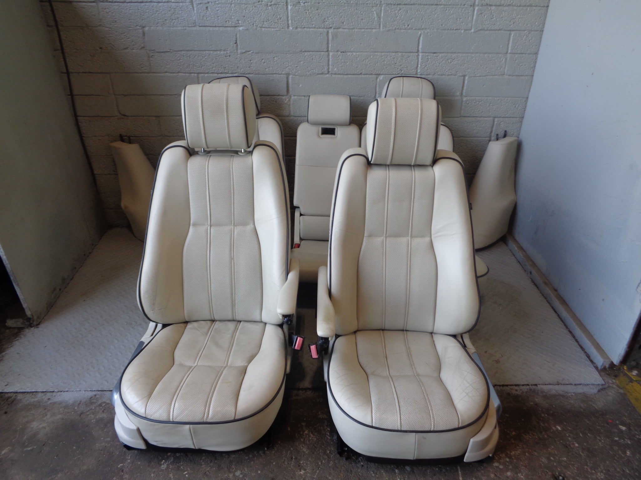 Range Rover L322 Leather Seats Ivory Heated Cooled Facelift 2006 to 20 ...