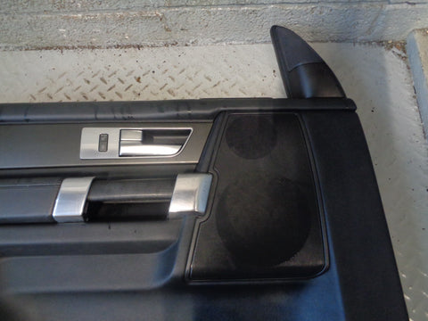 Discovery 4 Door Cards Black Set of 4 Silver Trim Land Rover 2009 to 2013 L22015